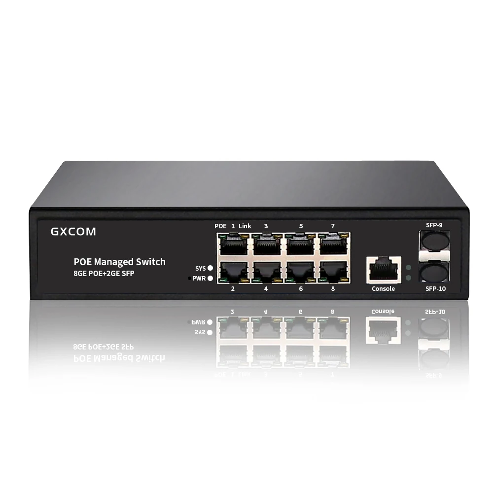 8  Full Gigabit POE  2  SFP   vlan/ RSTP/SNMP 8-POE