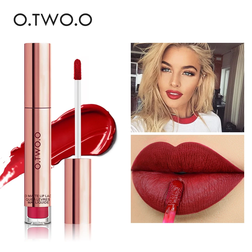 O.TWO.O 12 цветов, лучшие продажи, хит, косметика, макияж, блеск для губ, длительное действие, водостойкая, легко носить, матовая губная помада