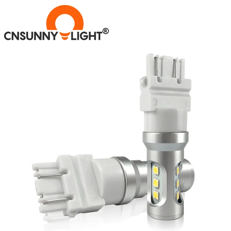 CNSUNNYLIGHT 3157 светодиодные лампы P27/5 Вт P27/7 T25 3030 9SMD Сверхъяркие 12 В Автомобильные ДХО