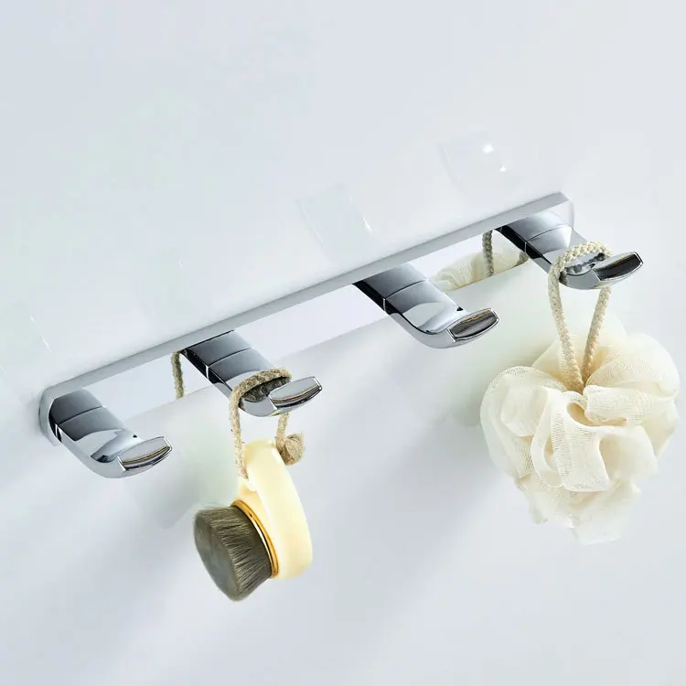 Туалет стене висит вешалка для полотенец простые серебристо-крюком 4