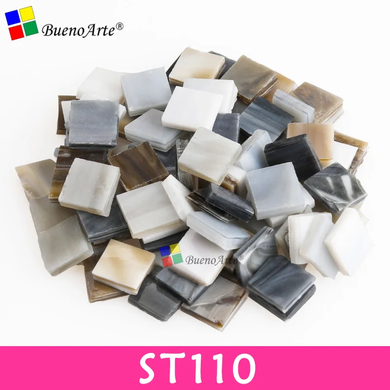 ST110 200 г/270 шт 10X10 мм 3/8 дюйма микс витражные полосы, мозаичные хобби, DIY Поставщик материалов, Мини Свободные Стеклянные детали Тиффани - Цвет: ST110