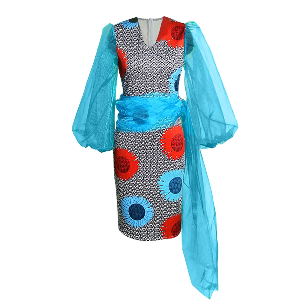 Женское винтажное платье средней длины с принтом элегантное вечернее в