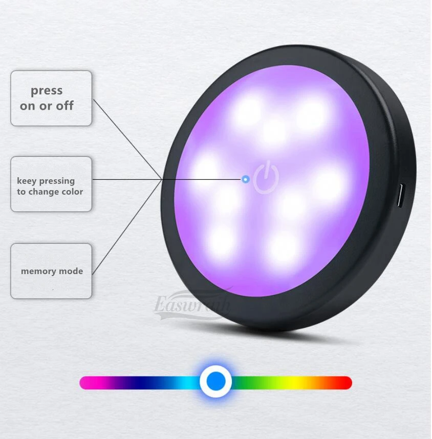 Автомобильный Интерьер лампа для чтения перезаряжаемая Магнитная Светодиодная