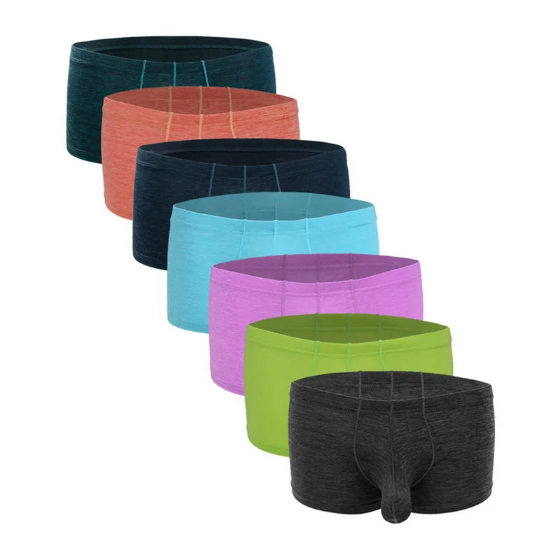 CYSINCOS сексуальное мужское нижнее белье Боксеры Шорты однотонные Модные мужские