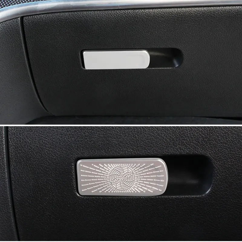 

Stainless Steel Car Co-pilot Glove Box Switch Frame Decoration Cover Trim For Mercedes Benz C Class W206 C200 C260 2022+