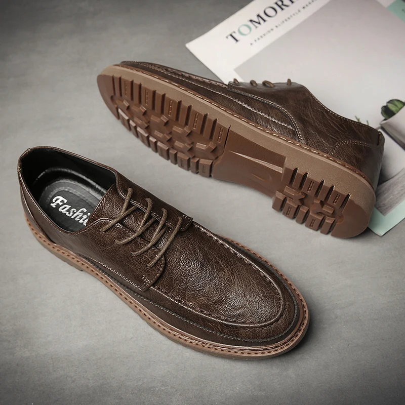 

Men's Leather Casual Shoes Casual Leather Man Shoe Zapatos Hombre Cuero Shoes Men Fashion Sneakers Mens Causal For Summer