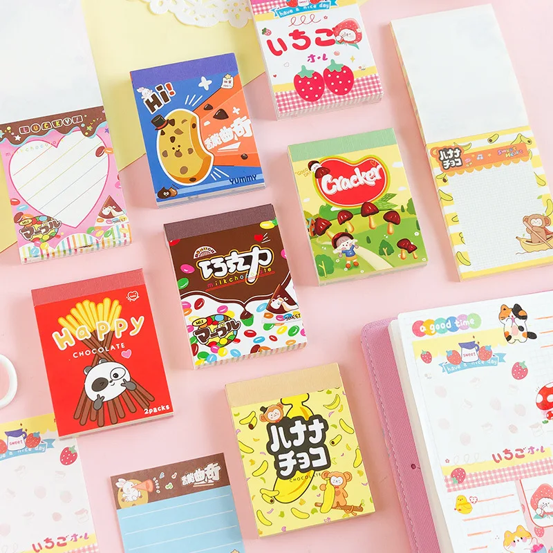 80 листов Kawaii детские закуски серии Блокнот дневника детей DIY декоративный