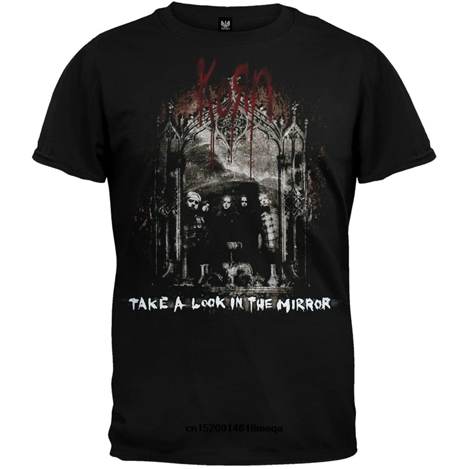 Футболка мужская летняя Korn зеркальное изображение футболка с коротким