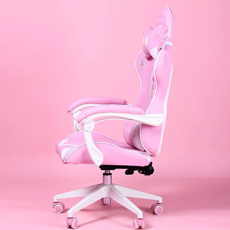 Розовое волшебное игровое кресло вращающееся для девочек игр дома компьютерное