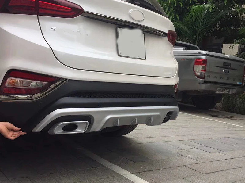 Защитные аксессуары для переднего и заднего бампера Hyundai SANTAFE 2019 2020 ударопрочная