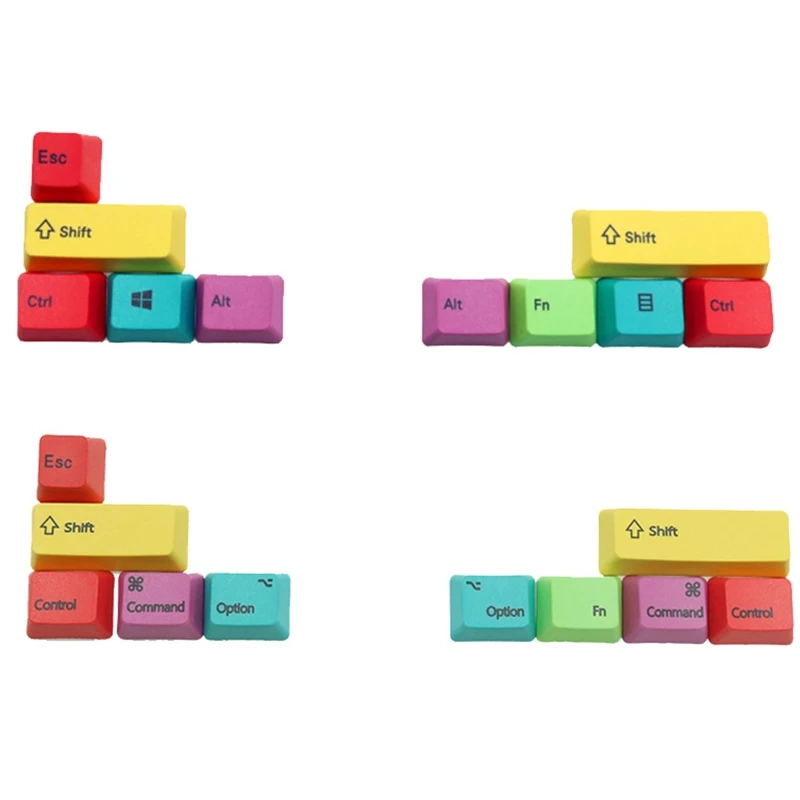 

Mac/WIN Mechanical Keyboard Keycaps OEM Profile PBT CMYK Modifiers 10 Key Keycap P9YE