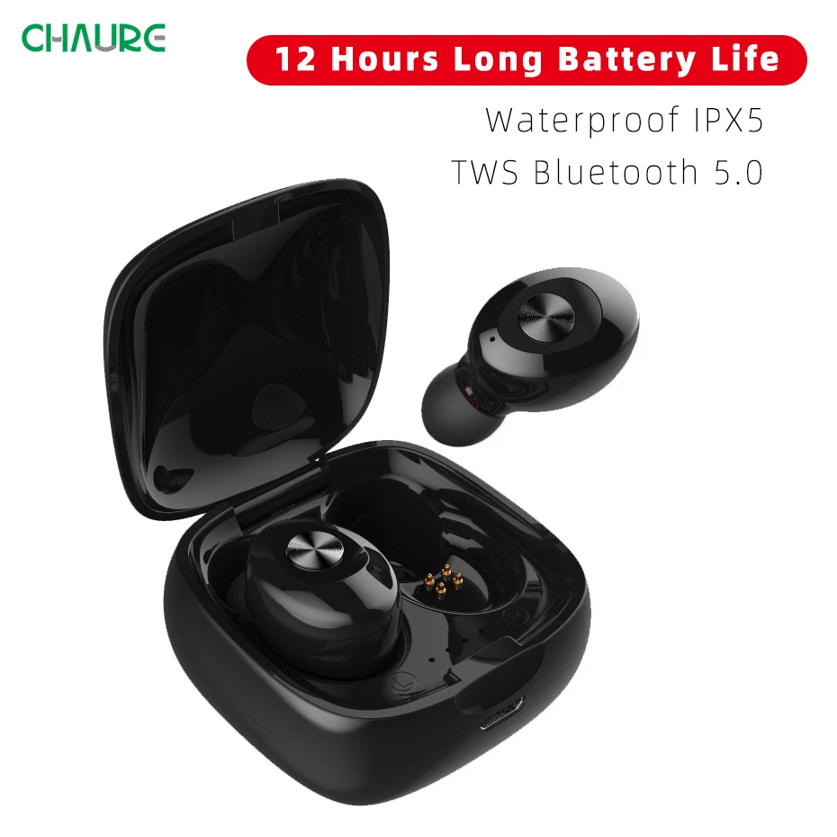 CHAURE TWS 5 0 Bluetooth наушники 3D стерео Беспроводные спортивные вкладыши с двойным