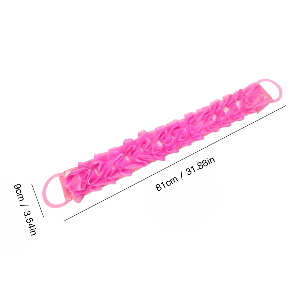 

Bath Belt Bath Flower Silicone Rough Strip Towel Rub Towel Double Rub Back Artifact Random Color For Home Bath Accessories