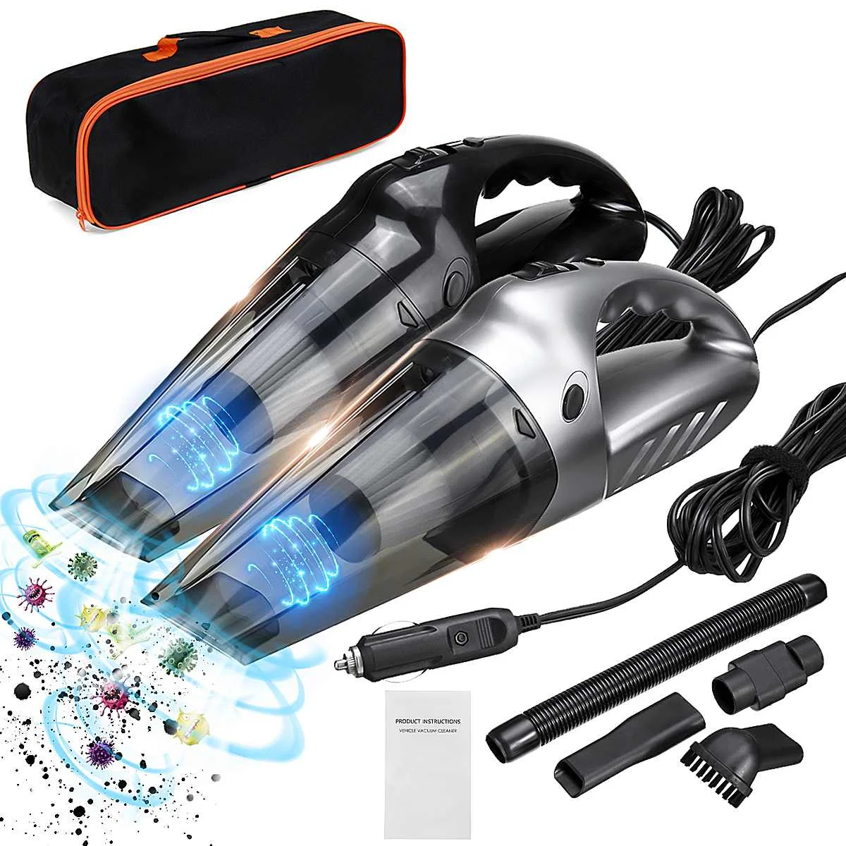 150W 7000Kpa Cordless Car Wireless Vacuum Cleaner  Cyclone Suction Home Office Computer Mini Portable Handheld Vacuum Cleaning