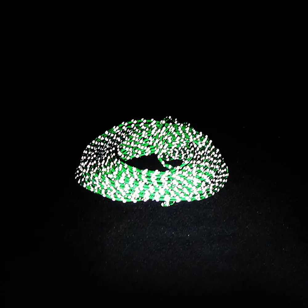 

1 Piece Reflective Cord Guy Line Luminous Windproof Tent Guide Rope Green