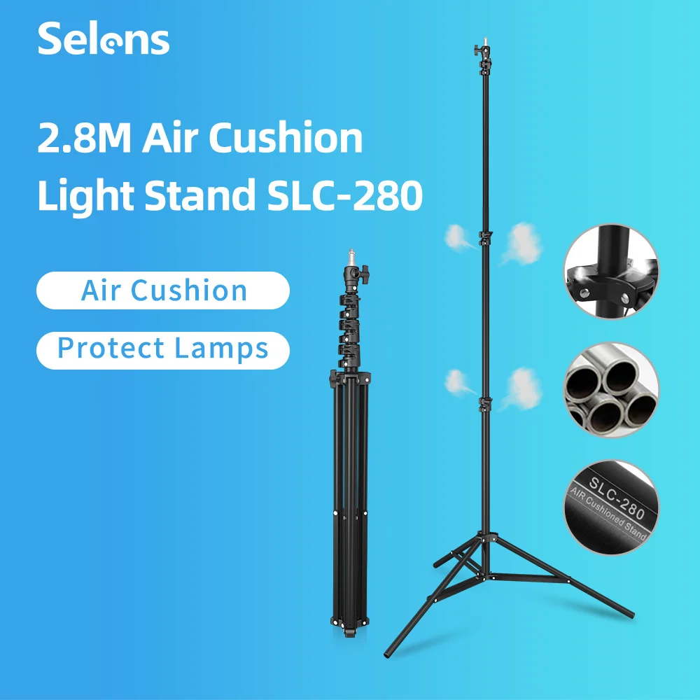 

Selens Фотографическая осветительная стойка с винтовой головкой 1/4 3/8 для оссветильник ительной стойки фотоаппарата оборудование для фотосту...