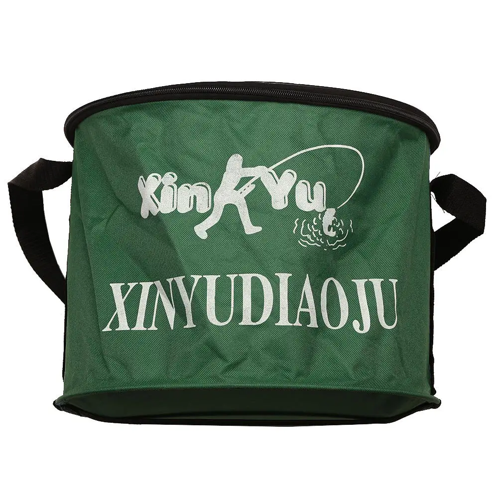 Портативное складное холщовое ведро 25 см термоусадочные аксессуары для ловли