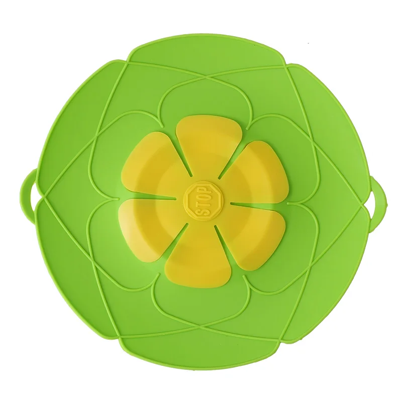 

Silicone Lid Spill Stopper Cover For Pot Pan Kitchen Accessories Cooking Tools Flower Cookware Home Kitchen Gadgets