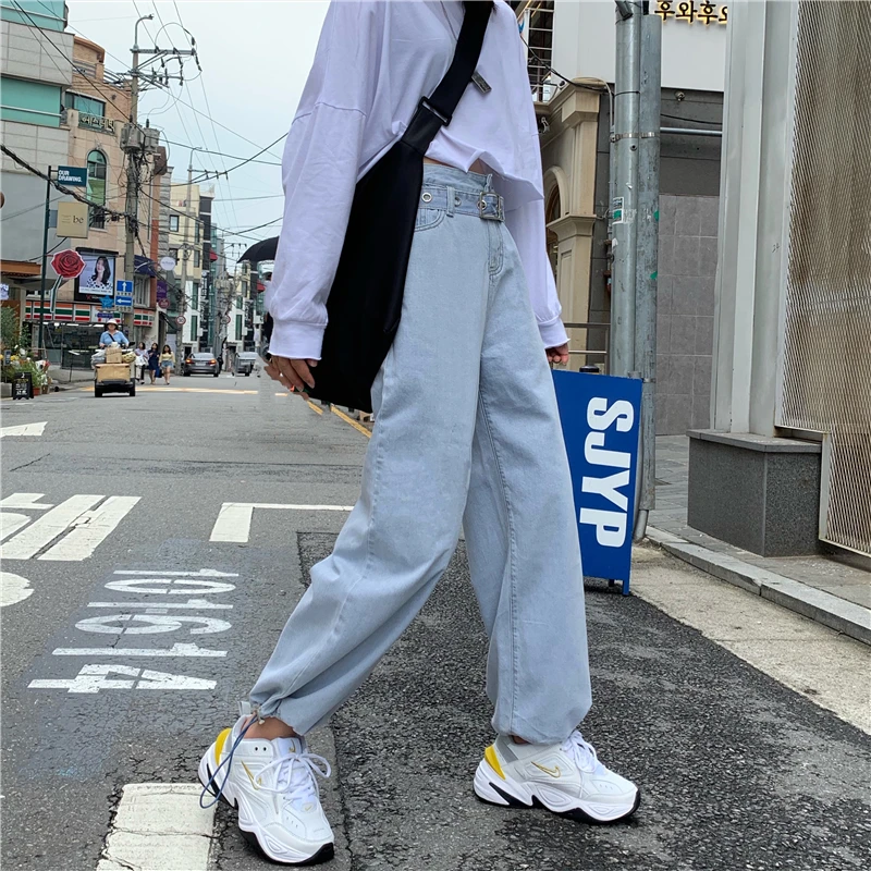 Make firm offers ~ easy adjustable beam foot jeans trousers (belt) | Женская одежда