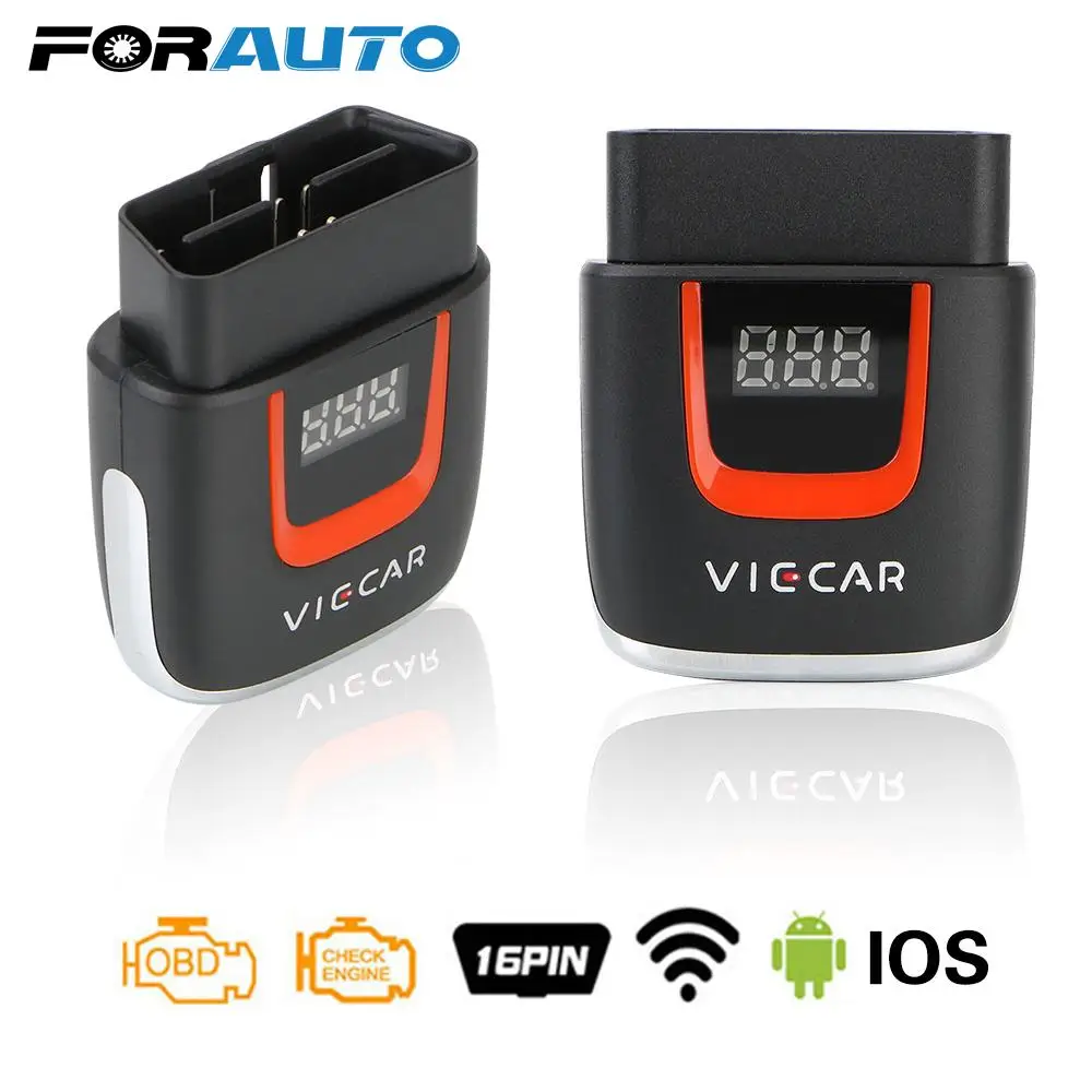 Автомобильный диагностический инструмент Viecar VP004 VP002 ELM327 V2.2 Elm327 OBD Wi-Fi ELM 327 OBD2