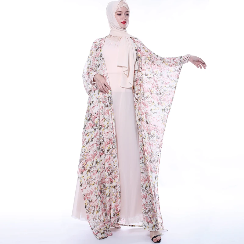 Открытое кимоно Abaya турецкий хиджаб мусульманское платье женская