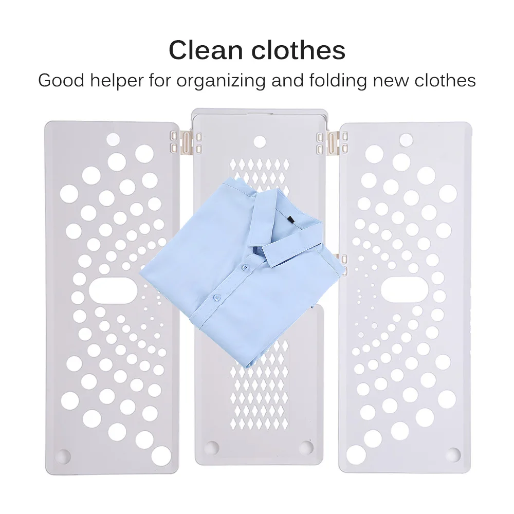 

1pc Hollow Out Storage Folding Clothes Board Household Folding Clothes Tool Folding Clothes Board Quick Folding Clothes Board