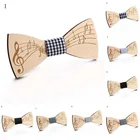 Модные Элегантные галстуки-бабочки в стиле вестерн из дерева ручной работы, бабочки, свадебные галстуки-бабочки, деревянные Уникальные галстуки-бабочки для мужчин