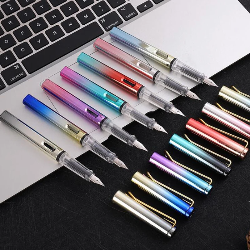 0 5 мм Роскошная перьевая ручка милые цветные ранцы школьные и офисные