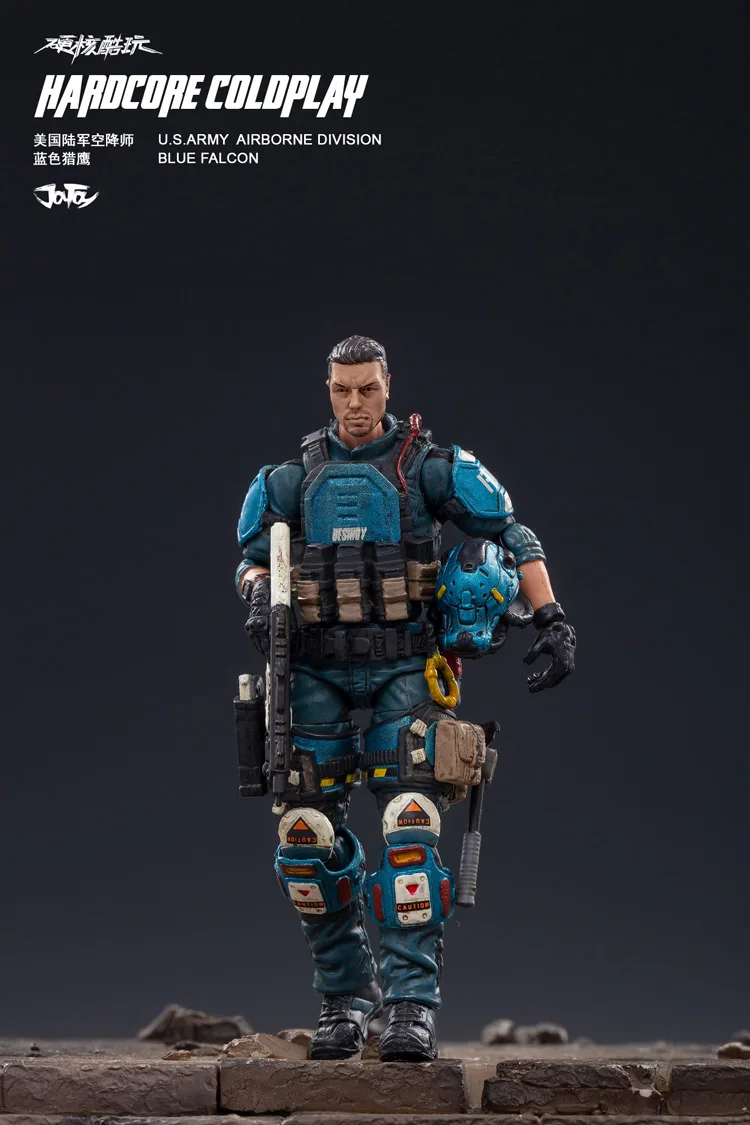 Экшн фигурки JOYTOY 1/18 1 шт. армия США парашютный солдат синий Сокол|Игровые и