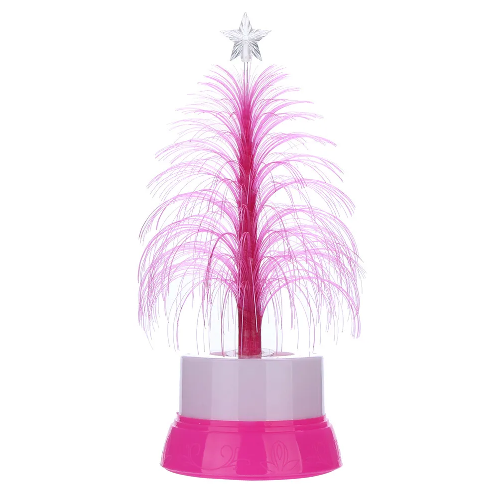 Рождественская светодиодная мини-елка меняющая цвет домашний стол украшение для