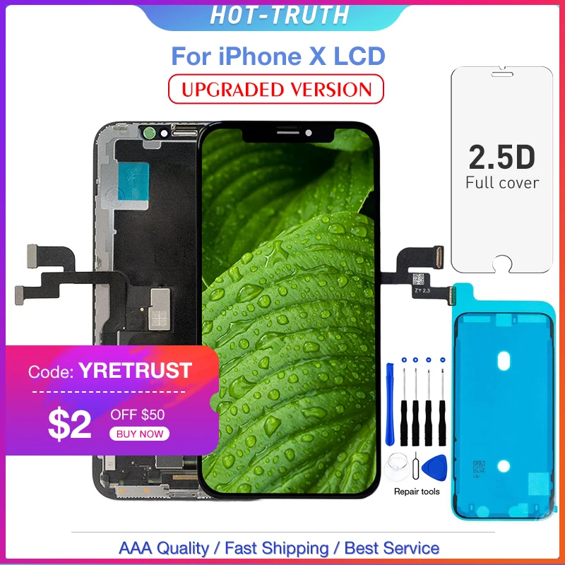 1 шт. ZY OLED качественный ЖК-экран для iPhone X XS XR 10 5," ЖК-дисплей OLED дигитайзер сборка Замена 3D