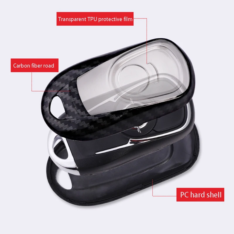 

1pcs PC Carbon Fibercar key bags covers for Buick Regal Enclave Rainier LaCrosse Lucerne Terraza Remote Key Cover Protect Set
