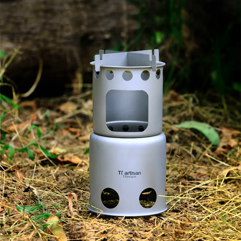 

Деревянная плита Tiartisan, посуда для кемпинга на открытом воздухе, складная деревянная плита для пешего туризма, выживания, готовки, пикника, о...