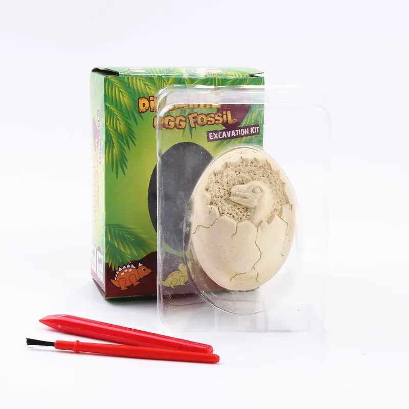 Дети животных игрушки DIY яйцо динозавра игрушка новизны копания окаменелости