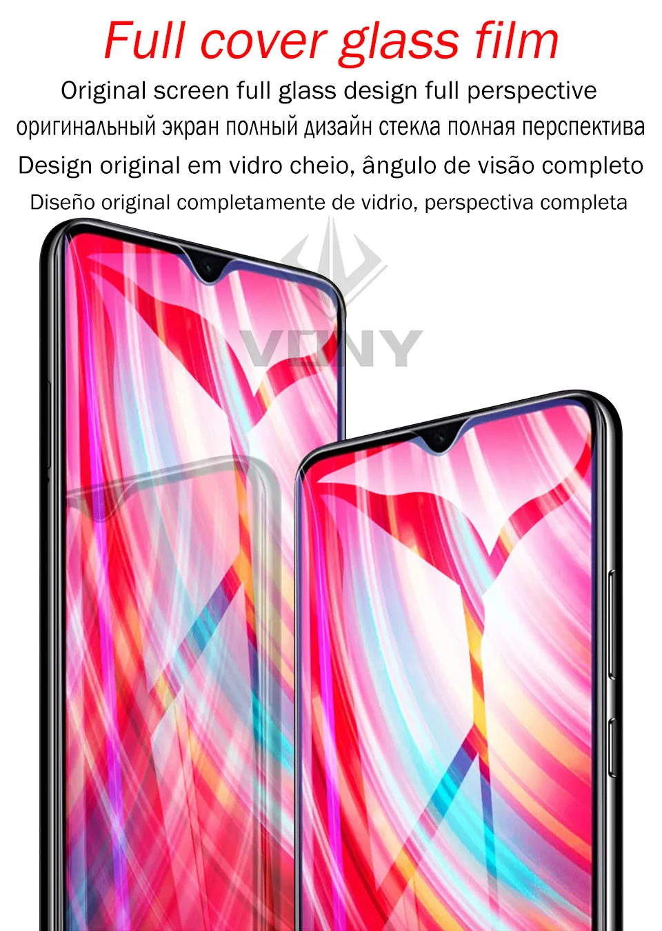 3 шт. закаленное стекло для Xiaomi Redmi Note 9s 9 8 Pro стеклянная пленка 7A 8A K20 8T 6 7 полное
