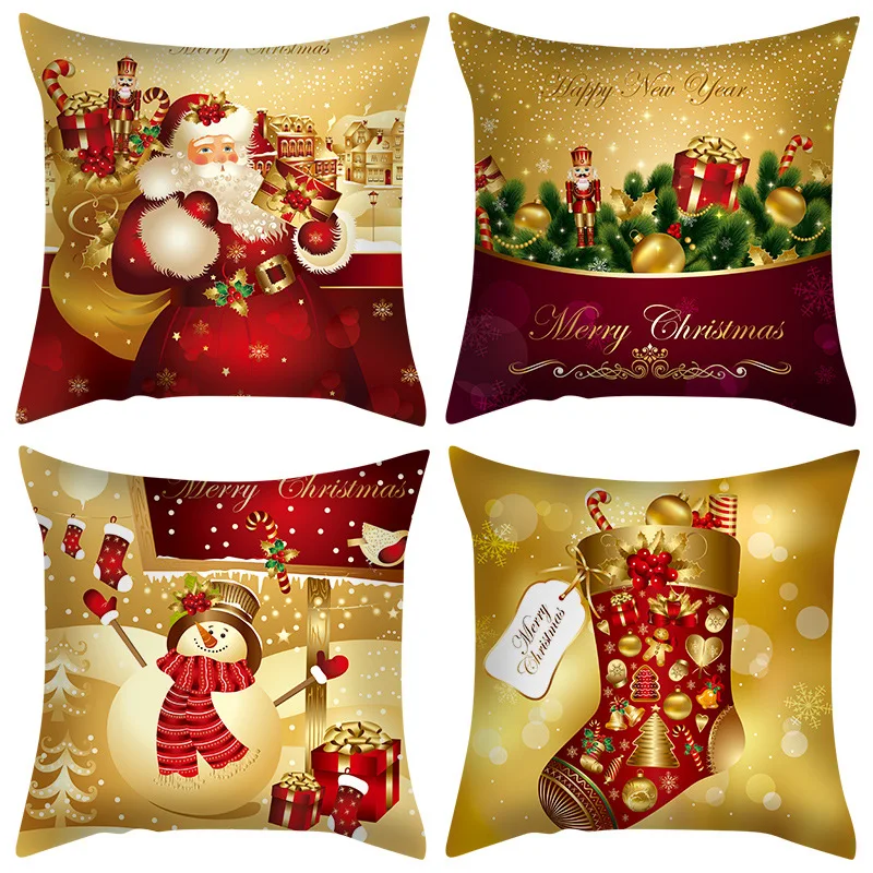 

Christmas Pillow Covers 16x16inch for Christmas Decorations 2021 Christmas Pillows Winter Holiday Throw Pillows Decor for Couch