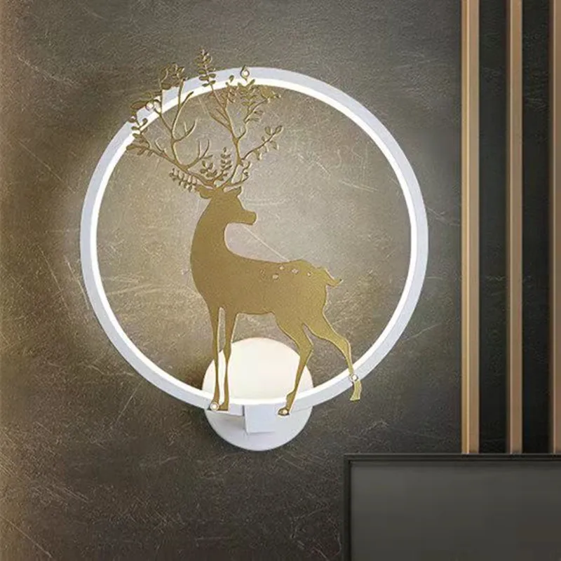 Modern Metal WallLight l Wall Lamp Nordic Creative Living Room Background Wall Bedroom Bedside Metal Wall Lamp