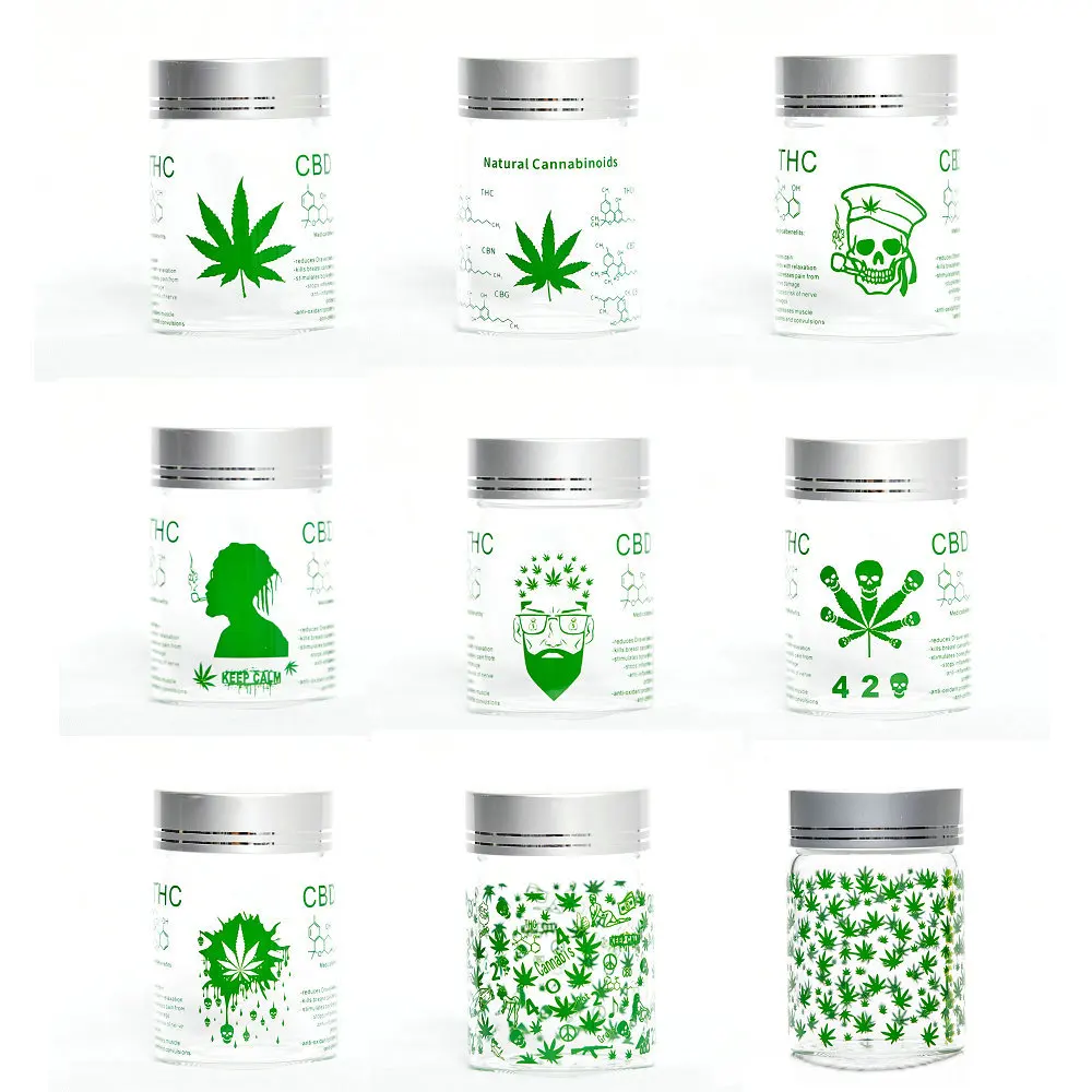 Сорняков хранения бутылка стеклянная банка Стеклянная с крышкой 1 шт.|Бутылки и