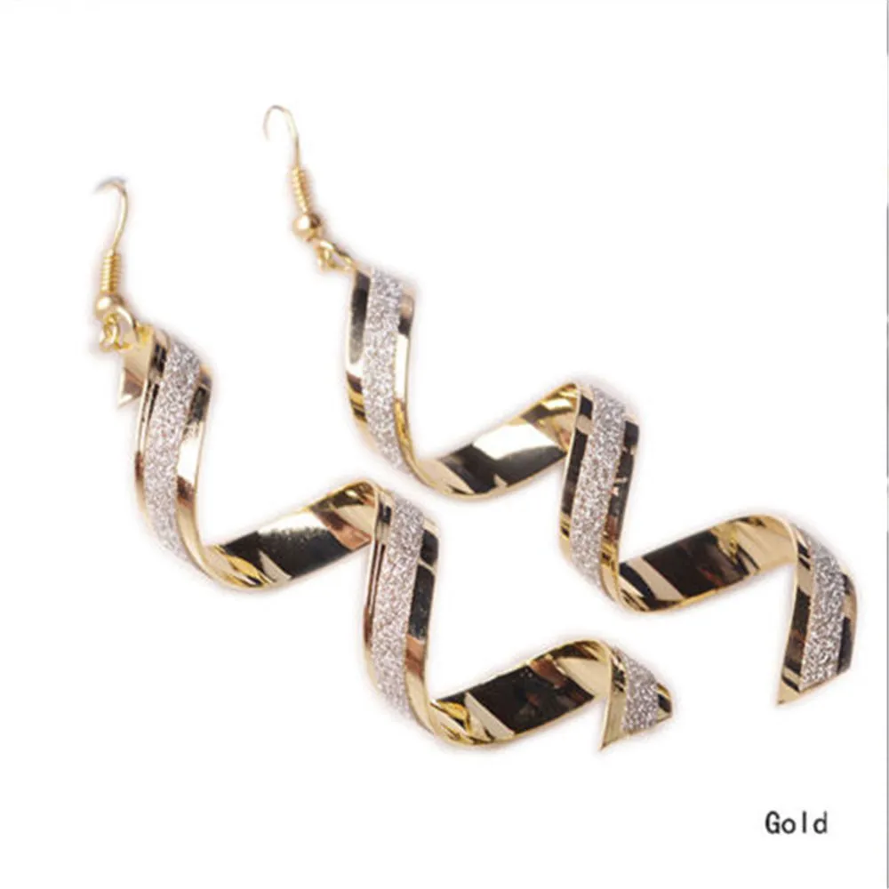 Длинные серьги подвески в стиле ретро золотого и серебряного цветов для женщин