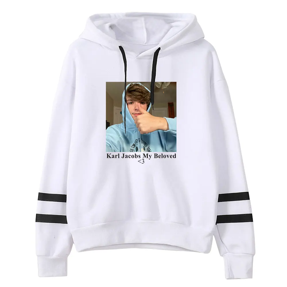 

Karl Jacobs Hoodie My Beloved Merch Unisex Pocketless Sleeve Women Men Sweatshirt Harajuku Streetwear Fashion Clothes Plus Size