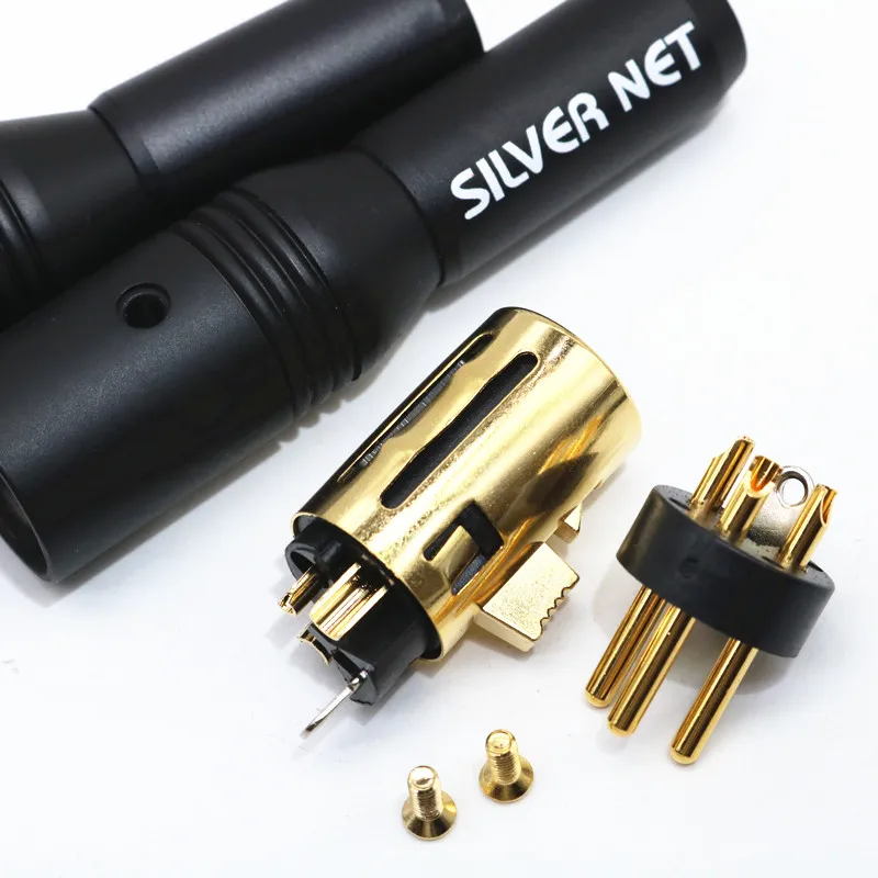 2 пары/4 пары женский мужской XLR Сделано в Китае Hi end йиво XSSH аудио 3 контактный
