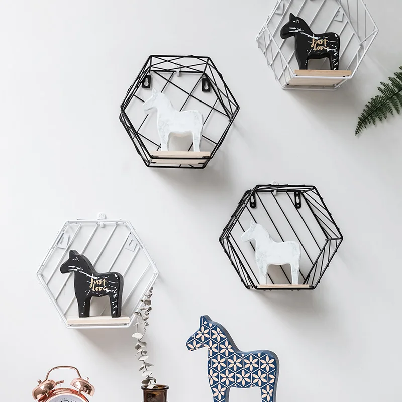 Деревянные золотые стеллажи для хранения подвесной декоративный бокс цветочных