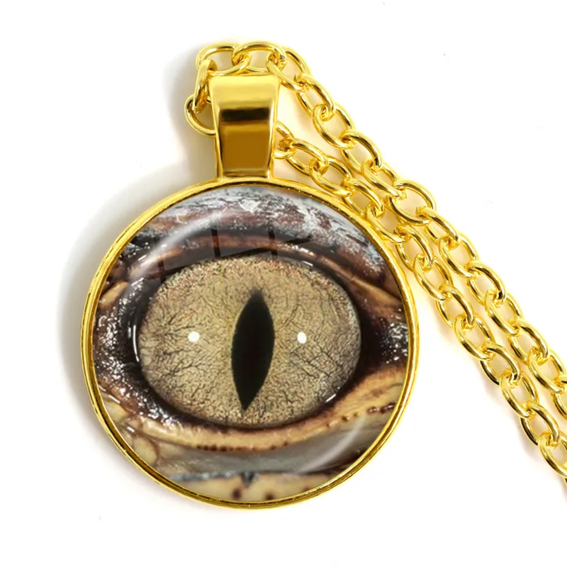 Ожерелье с подвеской в виде дракона змеи совы кота тигра покрытием годен