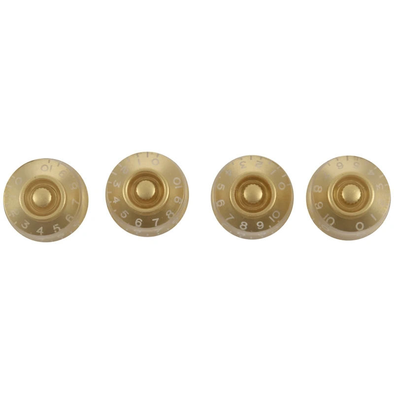 Electric Guitar Control Speed Knobs for Gibson Les Paul LP Knob Parts Replacement Gold 4 Pcs | Спорт и развлечения