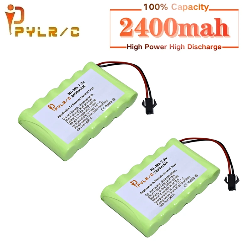 

7.2v 2400mah Rechargeable Battery For Rc toys Cars Tanks Robots Gun AA NI-MH Battery 7.2v Battery Pack For Rc Boats With SM Plug