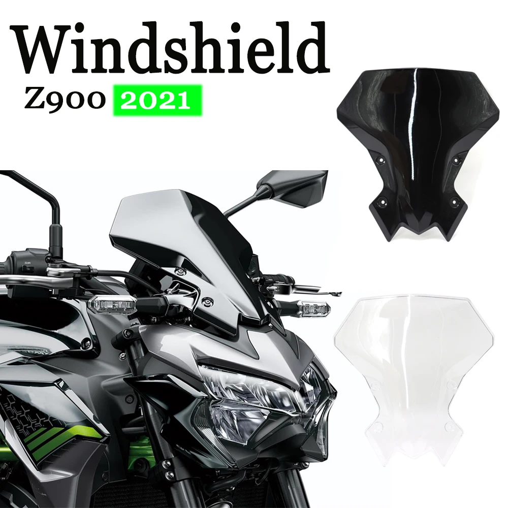 

NEW Motorcycle Accessories Windscreen Windshield Baffle Air Wind Deflectors For KAWASAKI Z900 Z 900 2020 2021