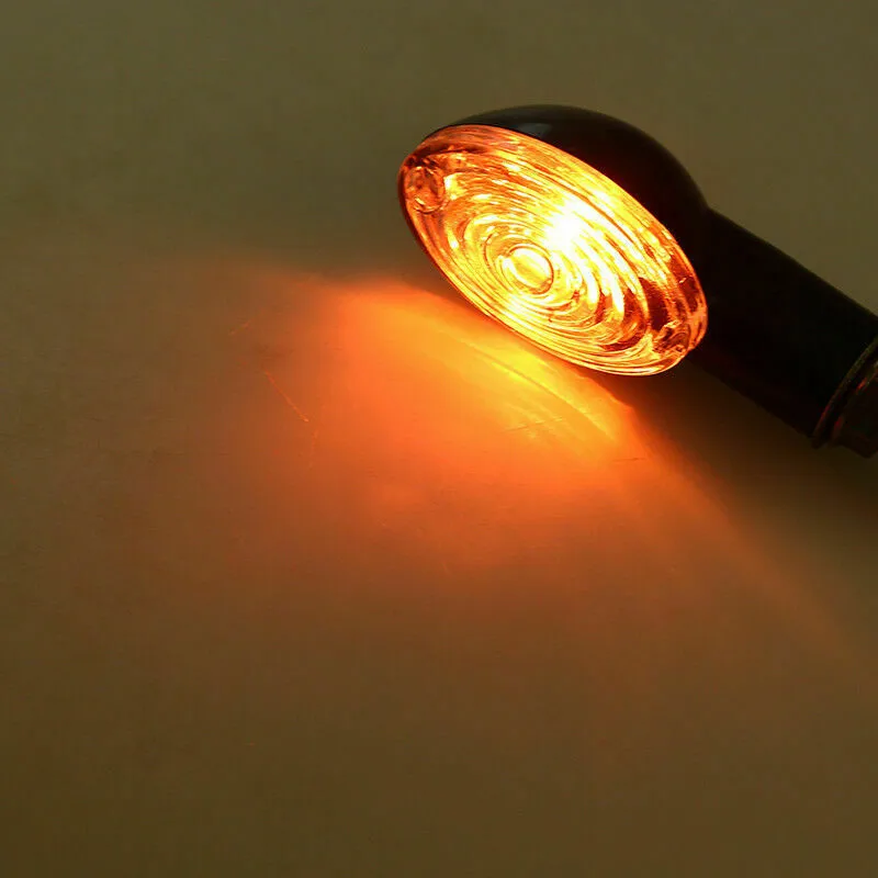 

12V Lights Turn Signal Accessories Amber Fit Indicator Lamp Motorcycle Scooter