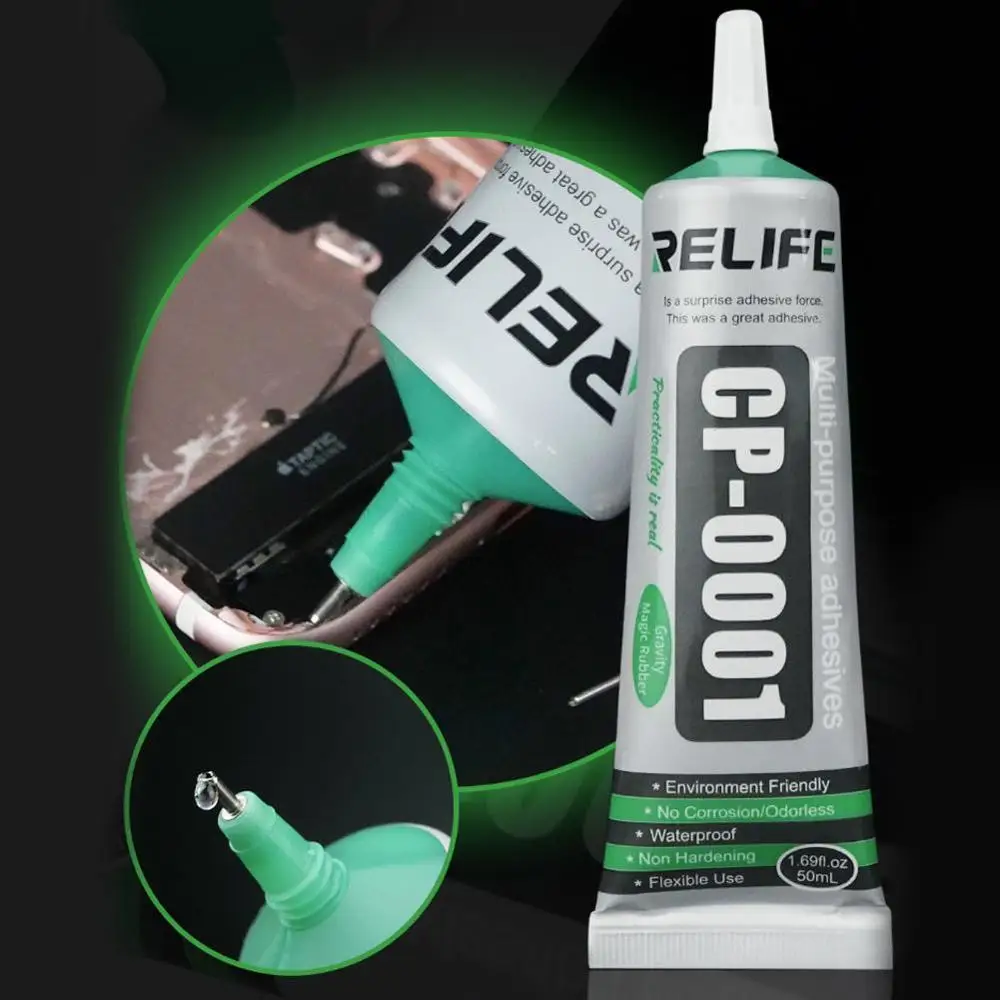 

RELIFE Glue Latest Mobile Phone Repair Special Glue CP-0001 Black RELIFE For Screen Frame Transparent Glue CP-0002 Repair T H0H3
