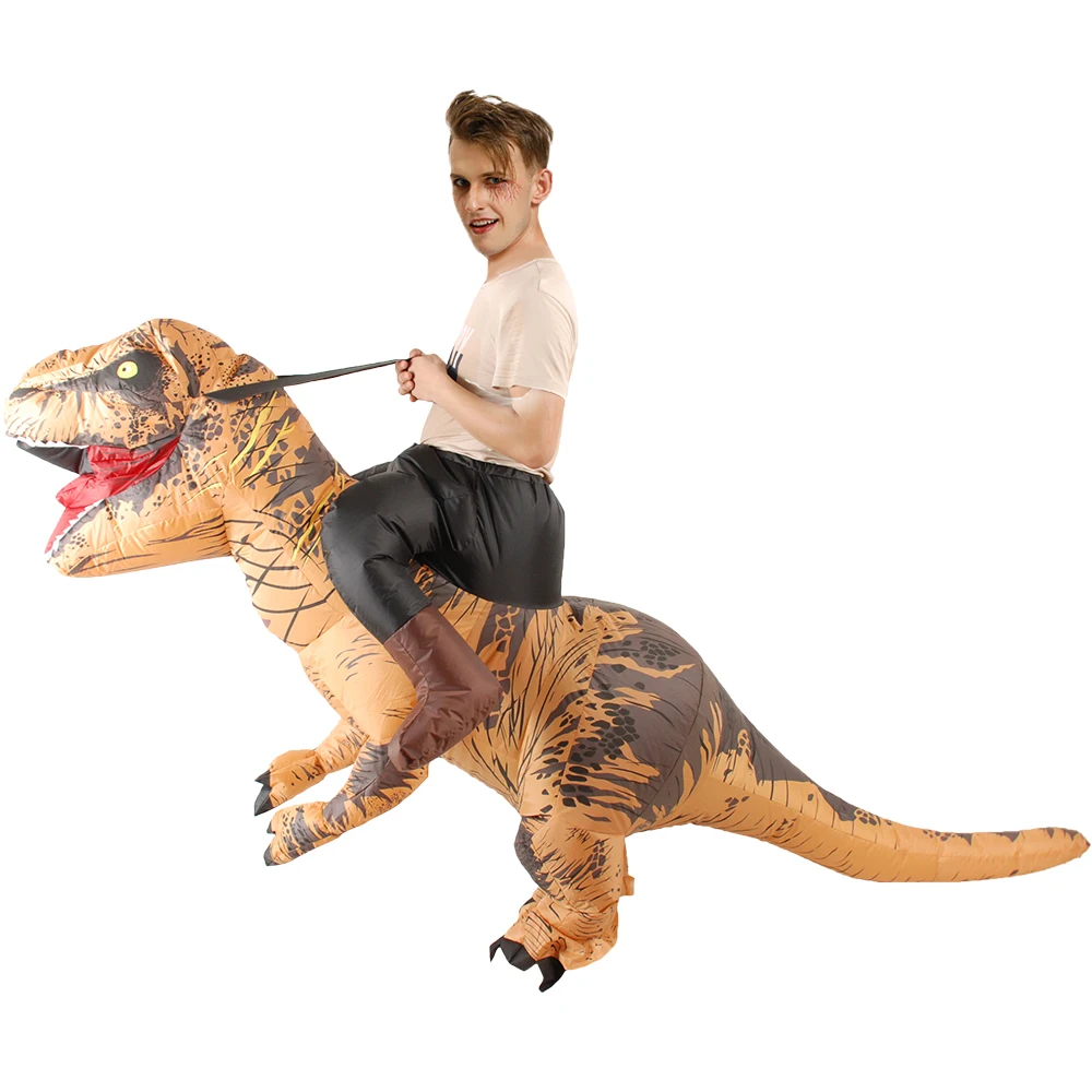 Взрослые надувные костюмы динозавров T REX для косплея динозавр костюм на Хэллоуин