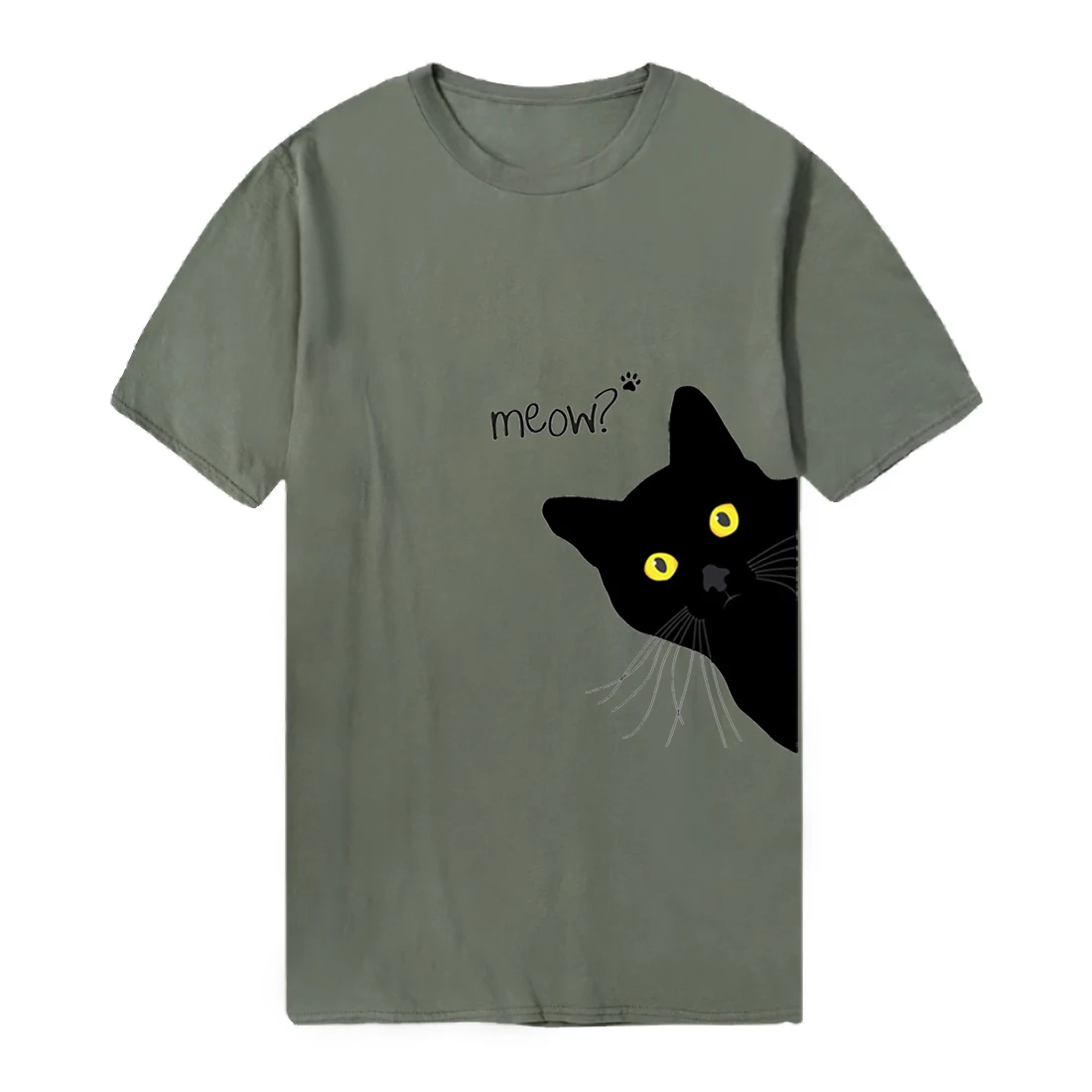 

Cotton New Black Cats Tshirts Hip Hop Man's T-shirts Print Vintage Black Tops Male Cosplay Tees Loose Fit Camiseta Homme 2020